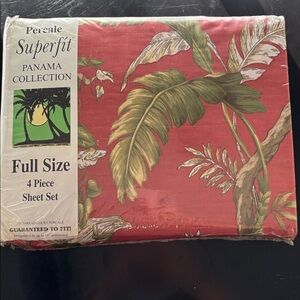 Vintage Full Sheet Set. Percale Panama Collection